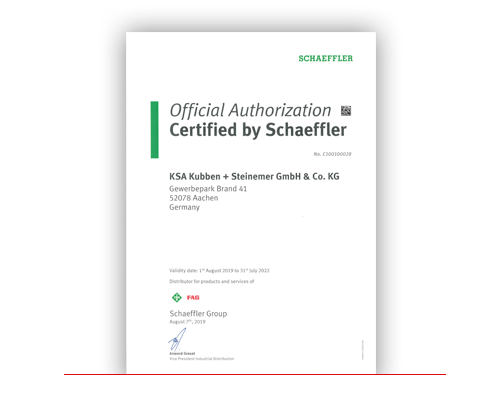 Certified by Schaeffler